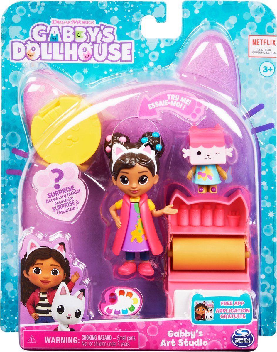 Gabbys Poppenhuis Netflix serie DollHouse - Kunst studio speelfigurenset Art Studio